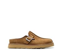 Clarks Solsbury Mule Mens Dark Sand Suede, 9