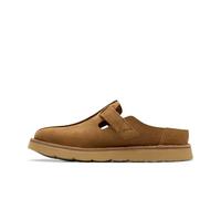 Clarks Solsbury Mule Mens Dark Sand Suede, 9