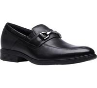 Clarks Steadwell Bit Loafer für Herren, Schwarz Leder, 9.5 Wide