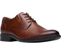 Clarks Steadwell Lace Oxford für Herren, Dark Tan Leder, 42.5 EU