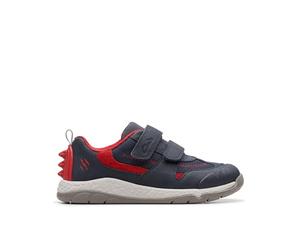 Clarks Steggy2 Pace K Childrens Black Leather, 11