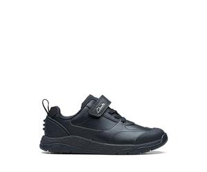 CLARKS SteggyStride K Black Leather 32,5