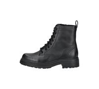 Schnürboots CLARKS "Orinoco 3 Style", Damen, Gr. 37,5, schwarz, Leder, Schuhe, Stiefel, Schnürboots mit Blockabsatz (21850255-37,5) schwarz