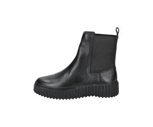 Clarks Stiefelette Leder/Textil Schwarz - 41,5