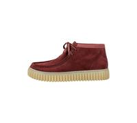 Schnürschuh CLARKS "Clarks Stiefelette Leder", Damen, Gr. 44, wine, Leder, Schuhe (91749967-44) wine