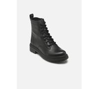 Schnürboots CLARKS "Orinoco 3 Style", Damen, Gr. 36, schwarz, Leder, Schuhe, Stiefel, Schnürboots mit Blockabsatz (21850255-36) schwarz