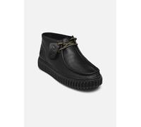 Clarks Originals Stiefel Torhill Hi Schwarzes Leder Herren Größe 43