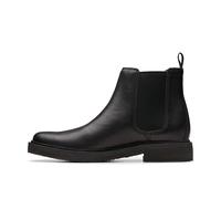 Clarks Clarkdale Easy Chelsea Herren Stiefel mit Contour Cushion-Fußbett Echtleder-Schuhe 26179688 Schwarz 47