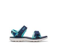 Clarks Surfing Tide K Flache Sandalen für Jungen, navy, 42.5 EU