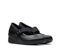 Clarks Suttyn May Damen-Pumps, Schwarz Leder, 8 Wide