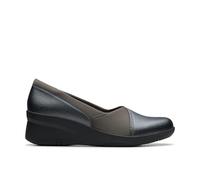 Clarks Suttyn Walk für Damen, Dunkles Zinn-Metallic-Leder, 36 EU
