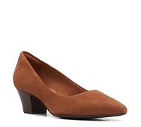 Clarks Teresa Step-Pump-Schuhe für Damen, Dunkelbraunes Wildleder, 39 EU