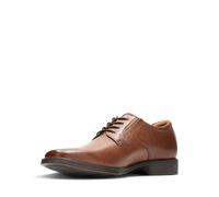 Clarks Tilden Plain Mens Dark Tan Lea, 10.5