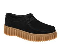 Clarks Torhill Bee Schuhe Mokassin schwarz Plateau 26172044 - Größe 39