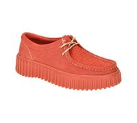 Clarks Torhill Bee Plateau Schuhe rot coral Mokassin 26181187 für Damen, coral, Größe 39 EU / 6 UK