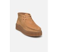 Clarks Originals Bootsschuhe Torhill Moss Nubukleder Hellbraun Größe 39
