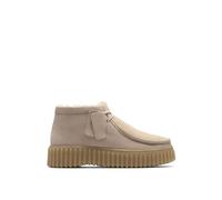 Clarks Boots Torhill Moss Damen Beige mit Fell Größe 42