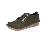 Clarks Originals Damen Sneaker Funny Dream – Dunkelgrünes Wildleder, Gr. 36 EU