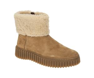 Clarks Torhill Turn Winter Stiefelette braun tan Plateau 26179563 für Damen, braun, Größe 41 ½ EU / 7,5 UK