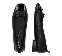 Ballerina CLARKS "Ubree15 Poppy", Damen, Gr. 35,5, schwarz, Leder, Schuhe Ballerina, im simplen und eleganten Look (15955908-35,5) schwarz