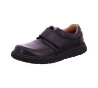 Clarks Originals Herren Slipper Un Abode Strap schwarzes Leder Größe 10.5
