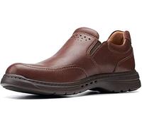 Clarks Un Brawley Step Mahogany Tumbled Leather 10 D (M)