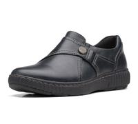Clarks Un Rio Zip Womens Black Leather, 4