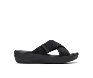 Clarks Unisex Arla Wave Sandal, Black, 39 EU