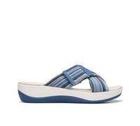 Clarks Unisex Arla Wave Sandal, Blue Combi, 37.5 EU