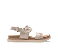 Clarks Unisex Arwell Glide Sandal, Metallic Combi, 41.5 EU