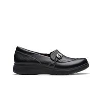 Clarks Unisex Certina Ease Slipper, Black Leather, 37.5 EU