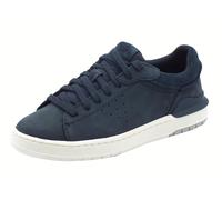 Schnürschuh CLARKS "Courtlite2 Run", Herren, Gr. 44, navy nubuck, Nubukleder, casual, Schuhe, Freizeitschuh, Komfortschuh, Schnürschuh im Casual Look (89685528-44) navy nubuck
