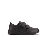 CLARKS Unisex Daze Step 2 K Shoes, Black Leather, 35 EU