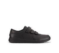CLARKS Unisex Daze Step 2 Y Shoes, Black Leather, 38 EU