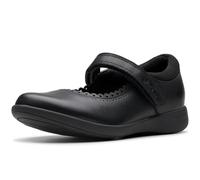 CLARKS Unisex Etch Pure K. Shoes, Black Leather, 34 EU