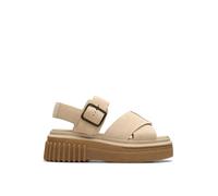 Clarks Shoes Evamar Wish Sandalen EU 40 Ecru Suede