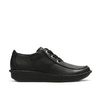 CLARKS Unisex Funny Dream Shoes, Black Leather, 42 EU