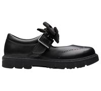 CLARKS Unisex Lorcam Jane K. Shoes, Black Leather, 33 EU