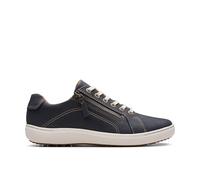 CLARKS Unisex Nalle Lace Shoes, Navy Nubuck, 39 EU