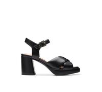 Clarks Unisex Ritzy75 Rae Botte Oxford, Noir Cuir, 40 EU