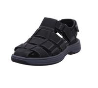 Clarks Unisex Saltway Cove Sandal, Black Leather, 40 EU
