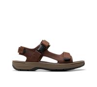 Clarks Unisex Saltway Edge Sandal, Dark Brown Lea, 41.5 EU