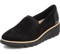 CLARKS Unisex Sharon Dolly Shoes, Black, 39 EU
