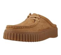 Clog CLARKS "Torhill Mule", Damen, Gr. 38, light tan nubuck, Nubukleder, casual, Schuhe, Clog, Mules mit Plateausohle (42114900-38) light tan nubuck