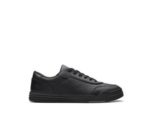 CLARKS Unisex Urban Solo O Shoes, Black Leather, 41.5 EU