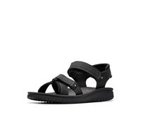 Clarks Unisex Wesley Shore Sandal, Black Leather, 43 EU