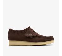 Clarks - Wallabee Dark Brown Suede - Braun 43