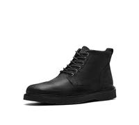 Clarks Weltridge Herren Stiefel mit Reißverschluss, Schwarzes, gewachstes Leder, 11