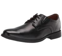 Clarks Whiddon Plain Toe Schnürhalbschuh für Herren, Oxford, Schwarz Leder, 13 Wide