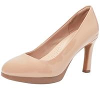 Clarks Women's Ambyr2 Braley Pump, Praline Patent, 37 EU